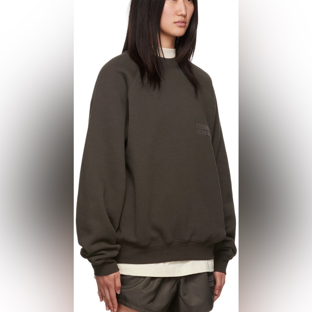Essentials Unisex oversized Dark Brown sweatshirt